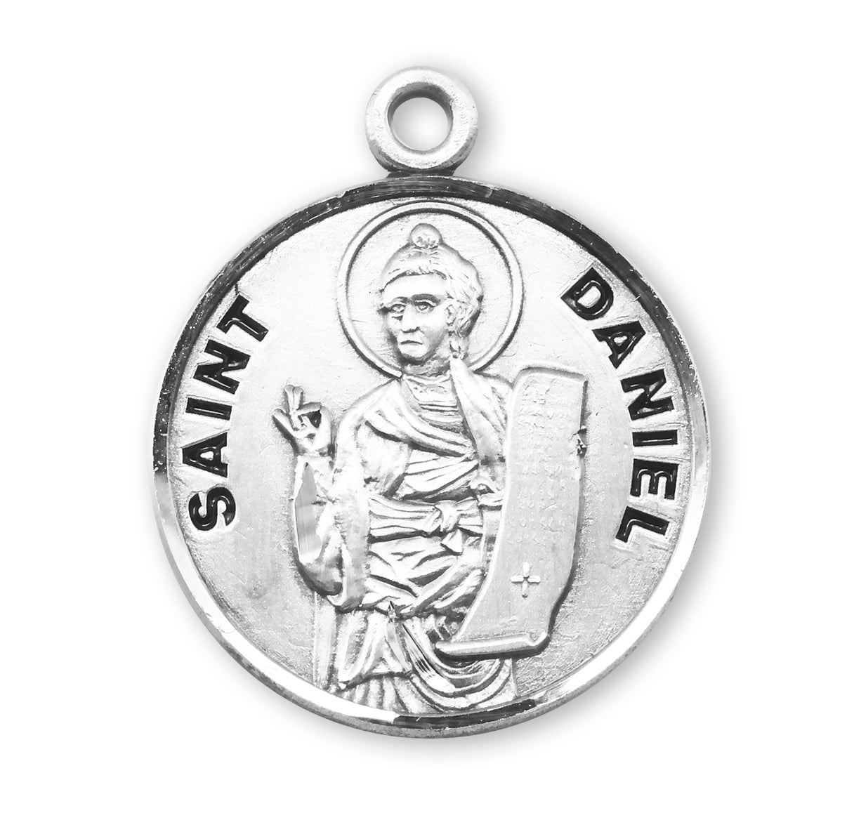 St. Daniel Sterling Silver Medal Necklace