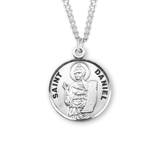 St. Daniel Sterling Silver Medal Necklace