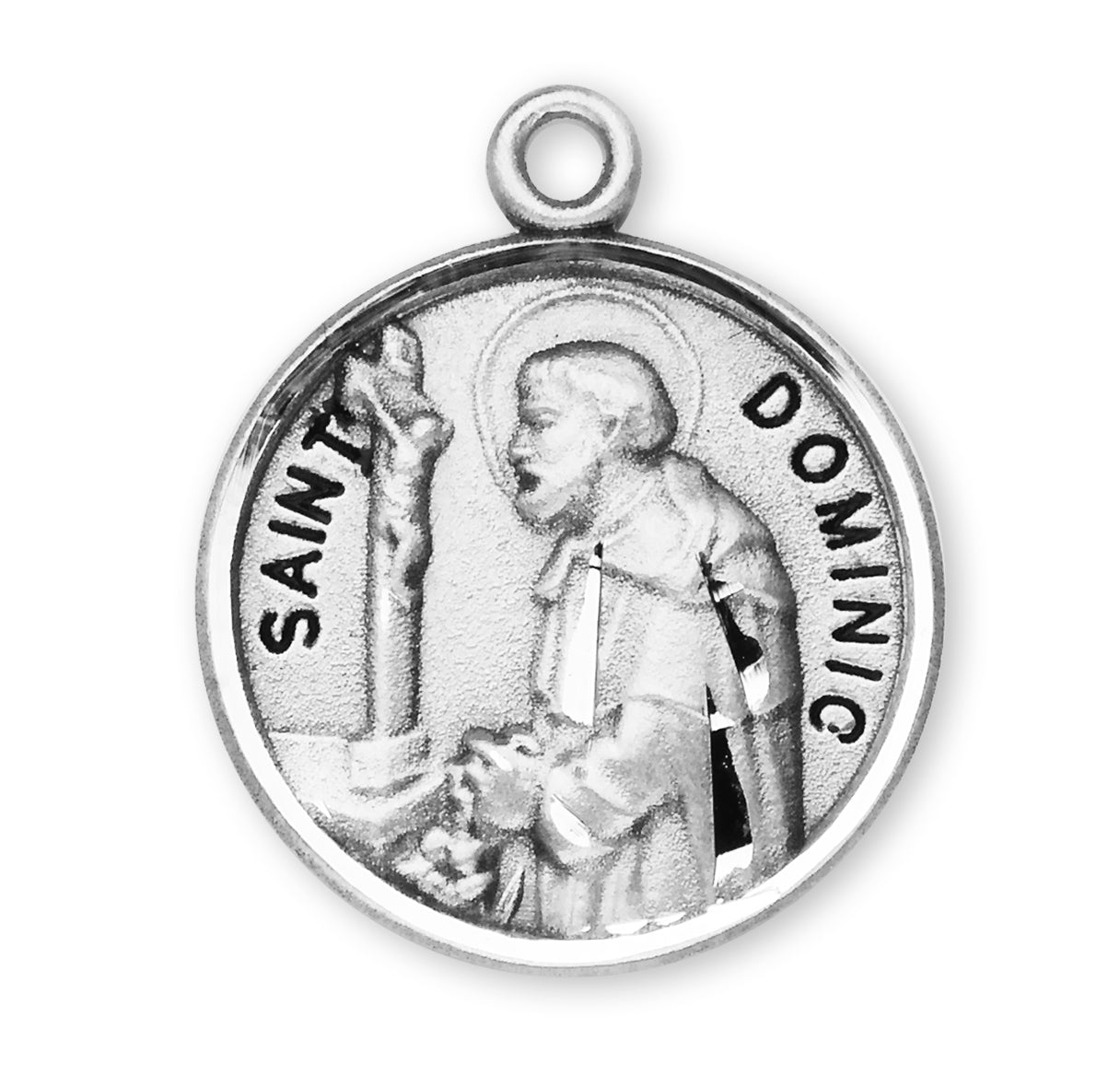 St. Dominic Sterling Silver Medal Necklace