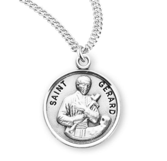 St. Gerard Sterling Silver Medal Necklace