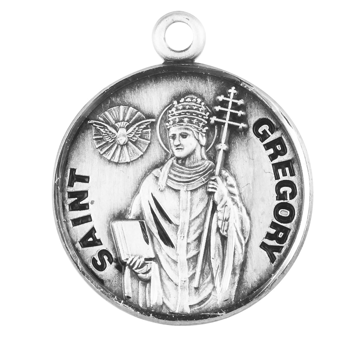 St. Gregory Sterling Silver Medal Necklace