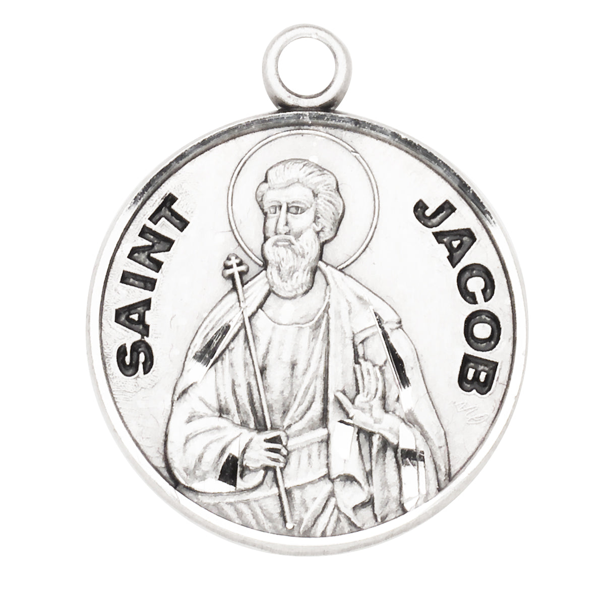 St. Jacob Sterling Silver Medal Necklace