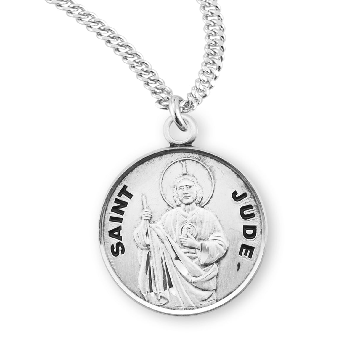 St. Jude Sterling Silver Medal Necklace