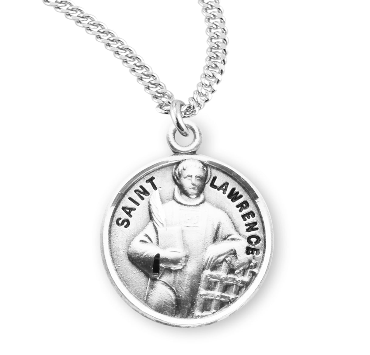 St. Lawrence Sterling Silver Medal Necklace