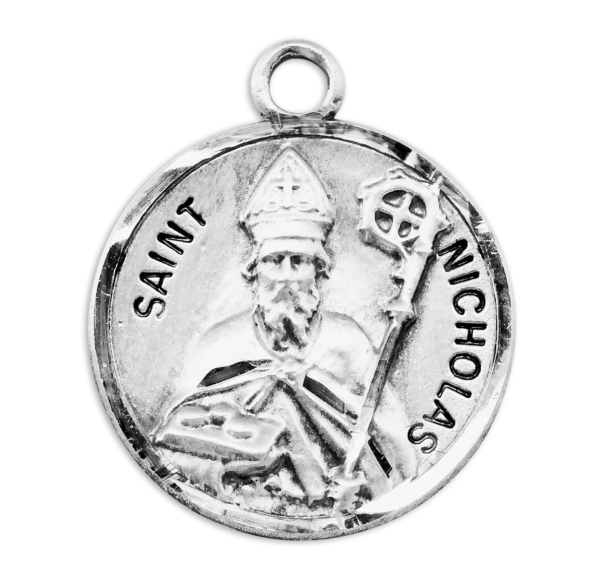 St. Nicholas Sterling Silver Medal Necklace