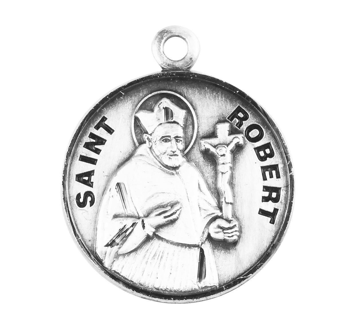 St. Robert Sterling Silver Medal Necklace