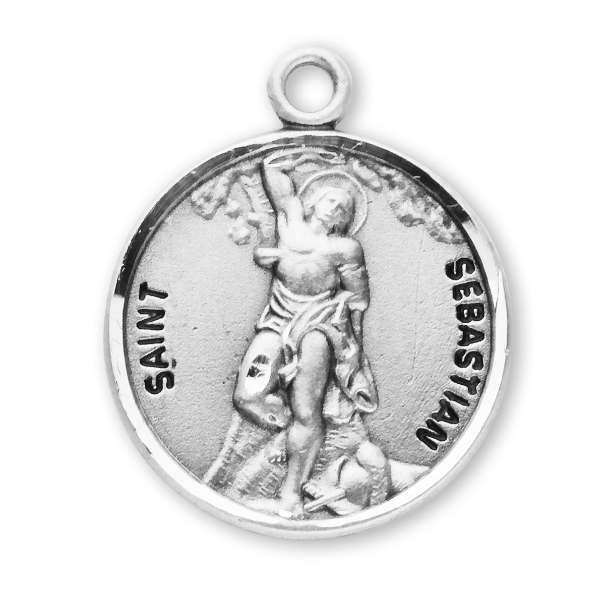 St. Sebastian Sterling Silver Medal Necklace