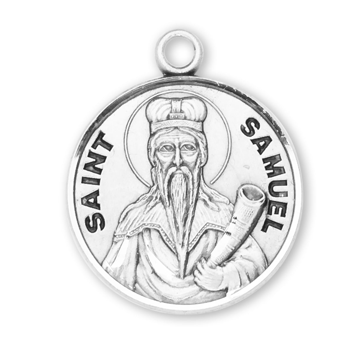 St. Samuel Sterling Silver Medal Necklace