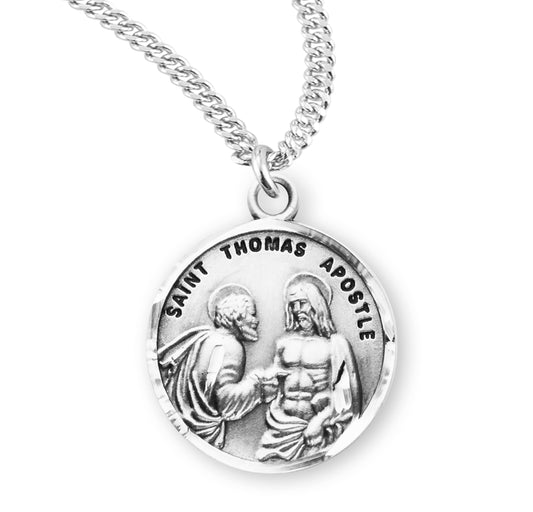 St. Thomas the Apostle Sterling Silver Medal Necklace