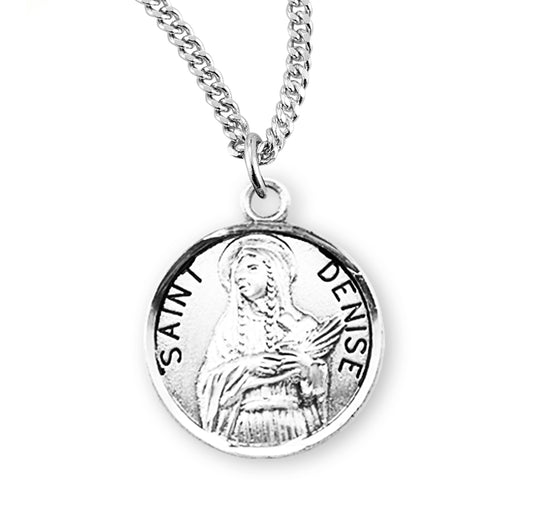 St. Denise Sterling Silver Medal Necklace