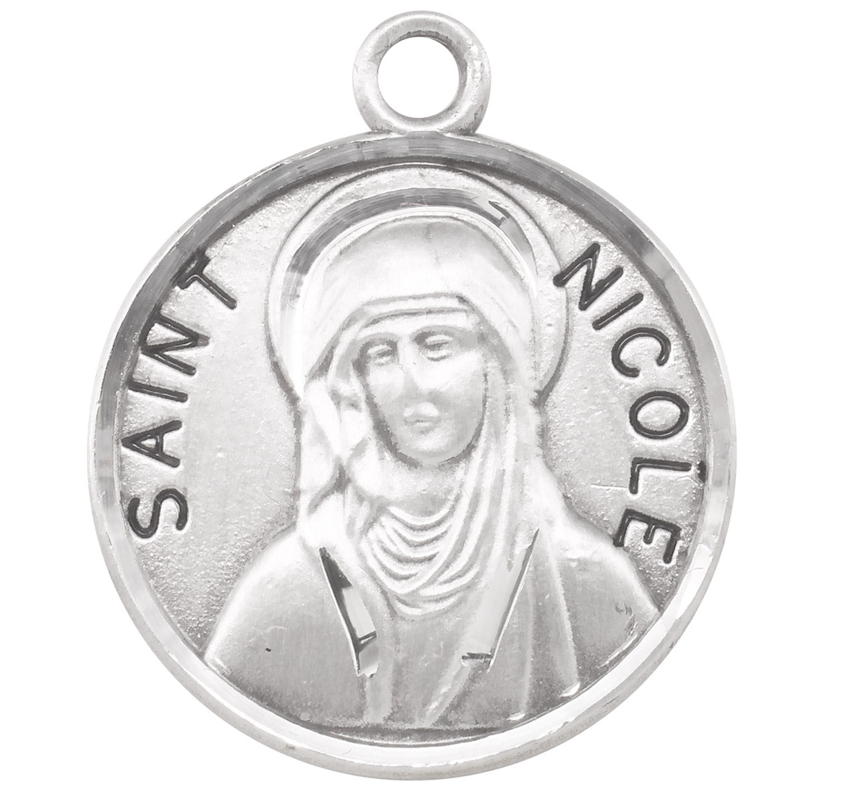 St. Nicole Sterling Silver Medal Necklace