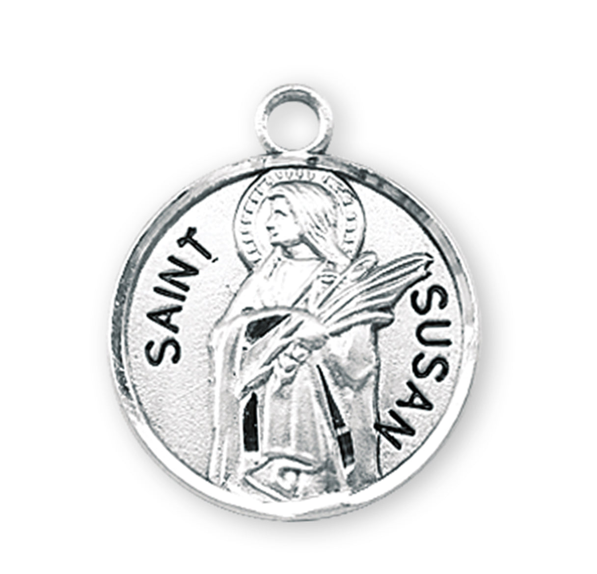 St. Susan Sterling Silver Medal Necklace