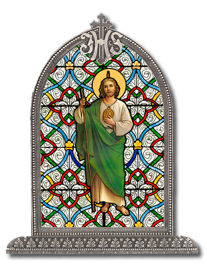 St. Jude Arch Liturgical Glass Small, Textured Italian Plexiglass