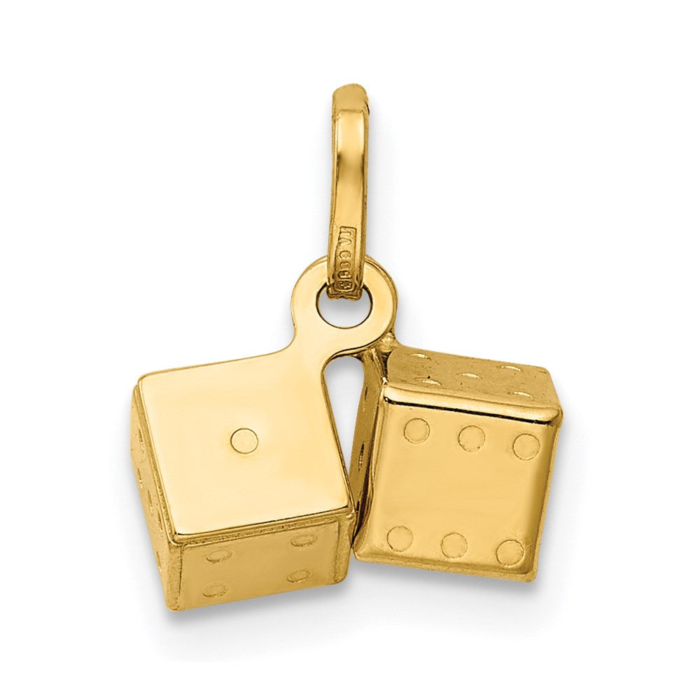 Extel Small 14k Gold Dice Charm