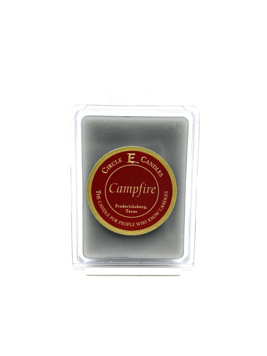 Circle E Candles Wax Melt Tart, Campfire Scent, Pack of 6 Tarts, Extra Small Size 3oz