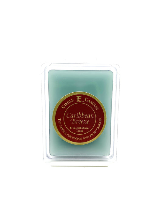 Circle E Candles Wax Melt Tart, Caribbean Breeze Scent, Pack of 6 Tarts, Extra Small Size 3oz