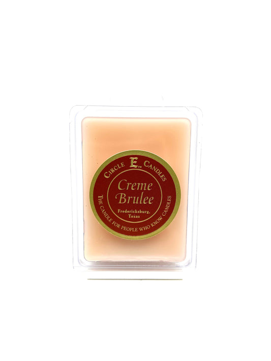 Circle E Candles Wax Melt Tart, Creme Brulee Scent, Pack of 6 Tarts, Extra Small Size 3oz