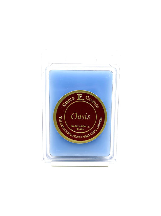 Circle E Candles Wax Melt Tart, Oasis Scent, Pack of 6 Tarts, Extra Small Size 3oz