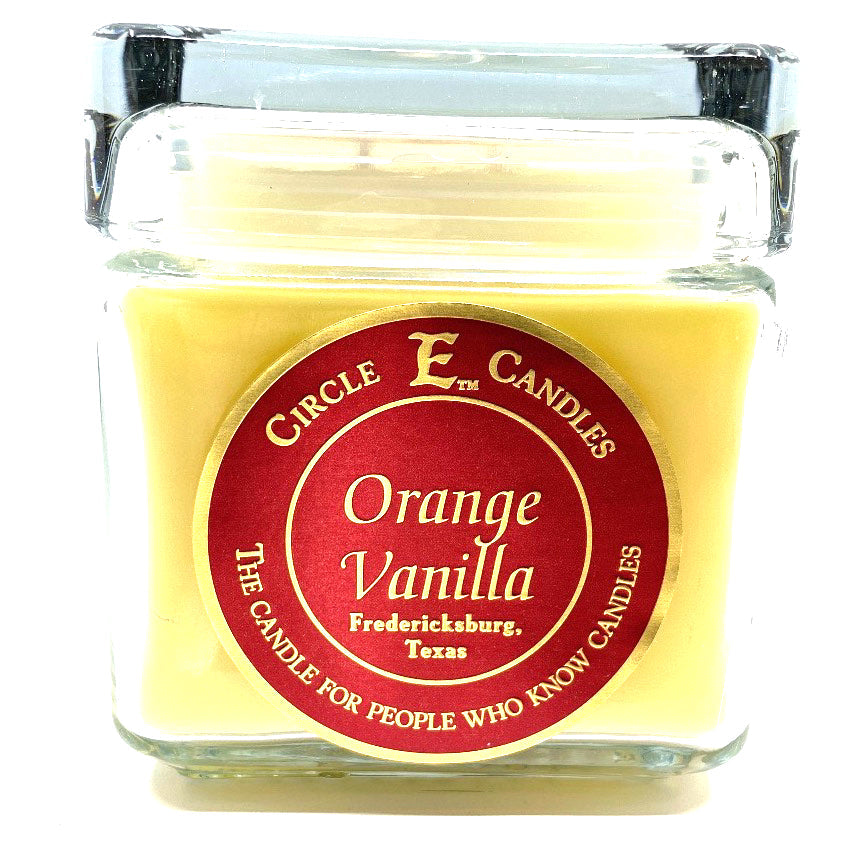 Circle E Candles, Orange Vanilla Scent, Large Size Jar Candle, 32oz, 2 Wicks