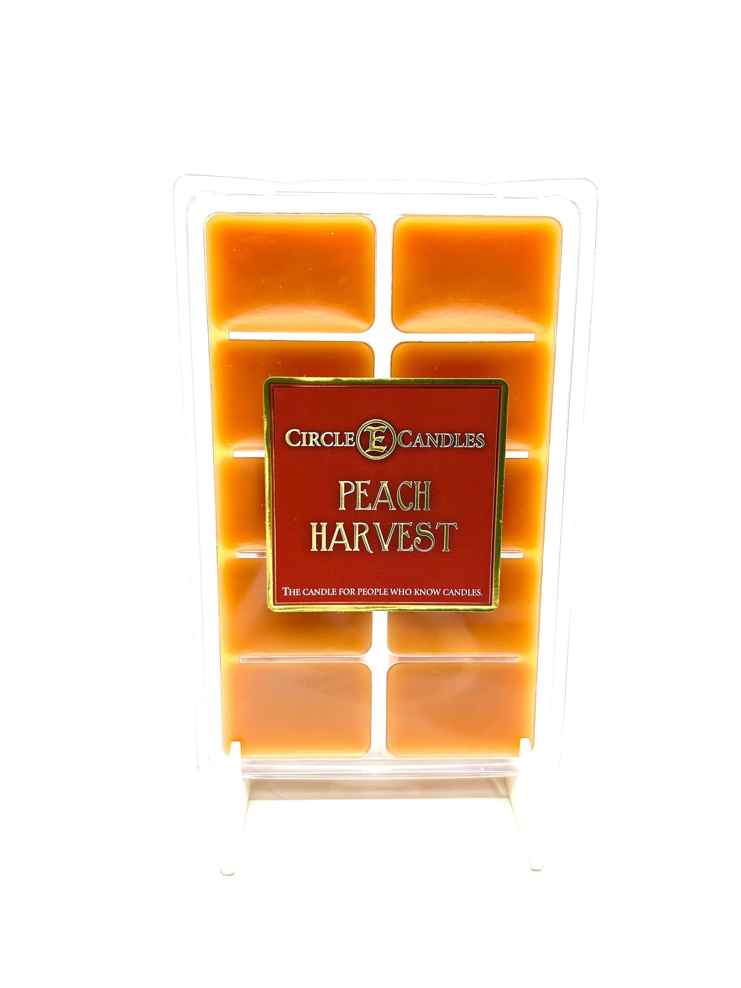 Circle E Candles Wax Melt Tart, Peach Harvest Scent, Pack of 10 Tarts