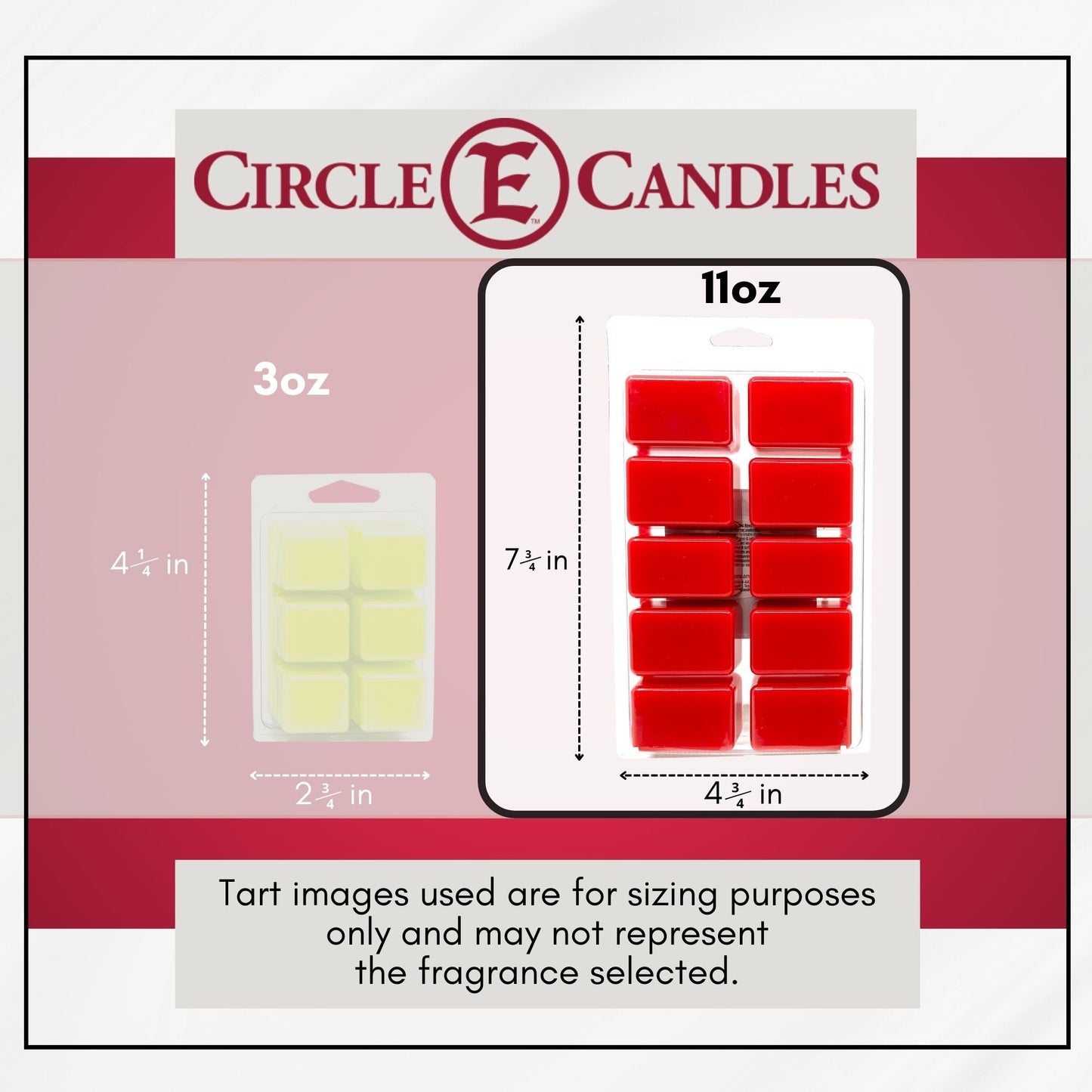 Circle E Candles Wax Melt Tart, Peace Scent, Pack of 10 Tarts