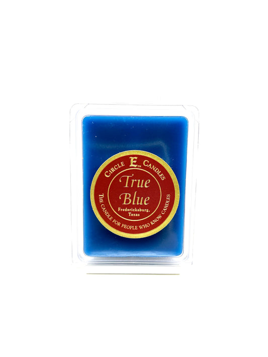 Circle E Candles Wax Melt Tart, True Blue Scent, Pack of 6 Tarts, Extra Small Size 3oz