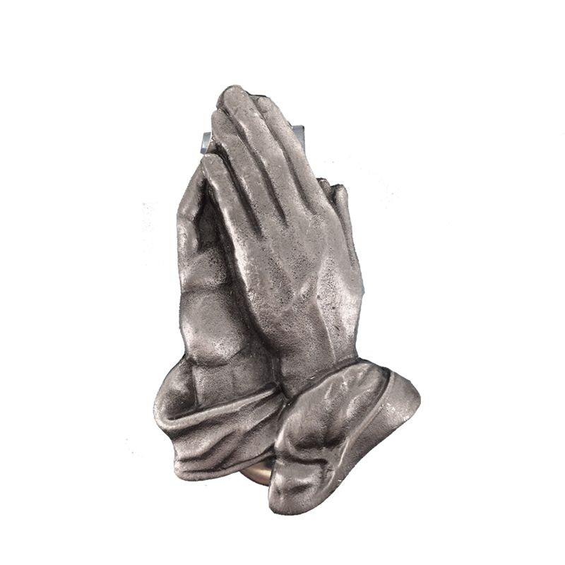 Extel Pewter Serenity Praying Hands Auto Sun Visor Clip for Men Women Car Truck